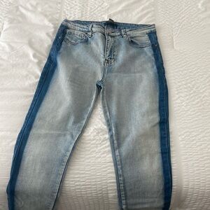 Forever 21 Striped Jeans (Never Worn)